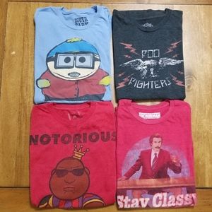 Four Men's Graphic Tees size XXL